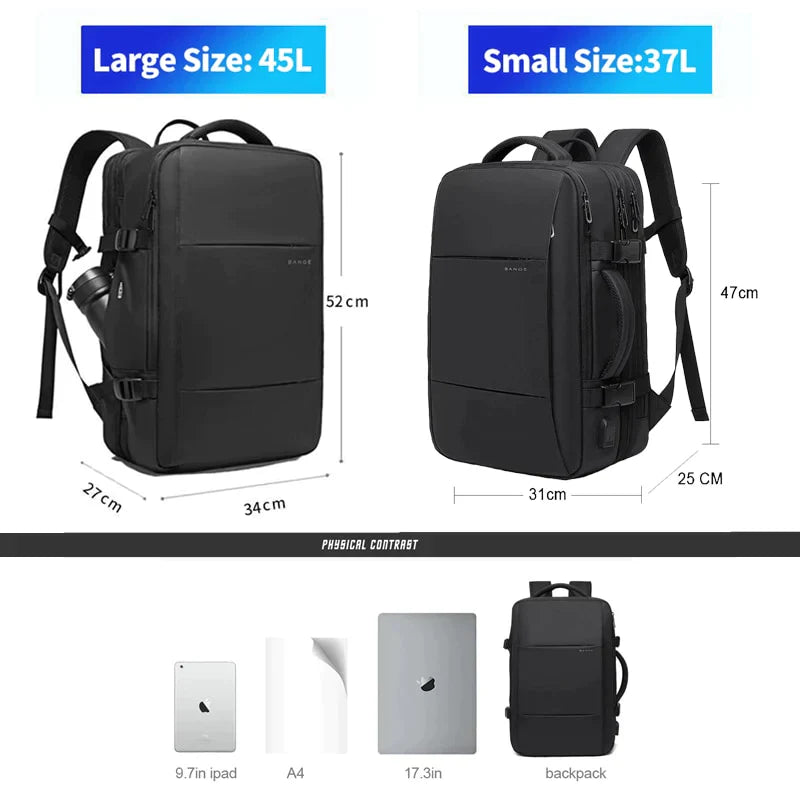 Mochila de viaje expandible USB BANGE - Envío gratis