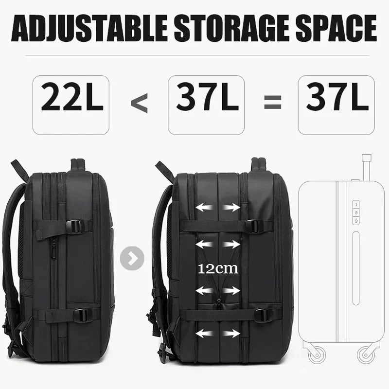 Mochila de viaje expandible USB BANGE - Envío gratis